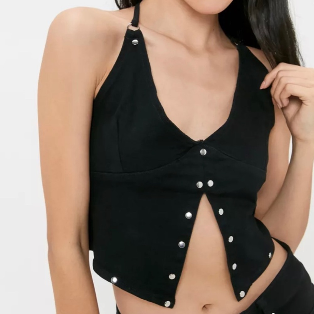 I.AM.GIA Elsi Black Denim Top!
